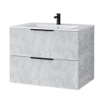 Vannitoa kapp kraanikausiga Riva SA 700-6, Concrete, K&auml;epidemed on mustad matid