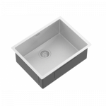 Roostevabast terasest valamu Helika Turtl NOVA100L (nano)