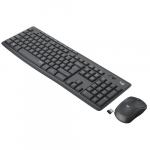 Juhtmevaba klaviatuur Logitech MK295 Silent Wireless Combo, must