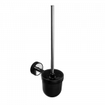 Seinale kinnitatav tualetthari hoidikuga Kapitan OPTIMO black 67 01