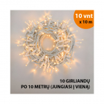 V&auml;lis- ja siseruumide valguskett (LED pirnid) 100 m PROLED valge