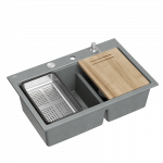 Valamu koos jaoturi ja l&otilde;ikelauaga Quadron MARC 120 HQC7650U5_BS