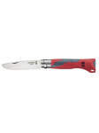 Laste nuga Opinel Outdoor Junior No. 7 punase k&auml;epidemega