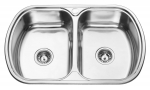 Roostevabast terasest valamu S7749P 770x490 0.8 sifooniga