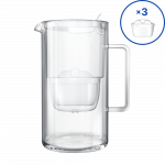 Joogiveefilter  Aquaphor Glass Maxfor+, valge, 3 kassetiga