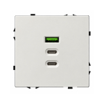 Kiirlaadimisega USB-pistikupesa A+C+C portidega Feelspot FSACC65W, 65 W, valge