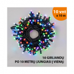 V&auml;lis- ja sisevalgustuse valguskett (LED pirnid) 100 m PROLED RGB