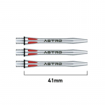 Noolevarred Winmau Astro Aluminium Shafts punane keskmine