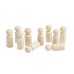 Puidust inimeste v&auml;ike komplekt (10 tk)
