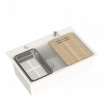 K&ouml;&ouml;givalamu koos dosaatori, &auml;ravooluava, resti ja puitplaadiga Quadron BENEDICT 1, ZES-RFS011-01131X-WH