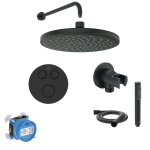 Peidetud termostaadiga du&scaron;is&uuml;steem Ideal Standard Ceratherm Navigo A1000NU+A7296XG+BD140XG+B9445XG+BC807XG+BE175XG+BC774XG, must matt