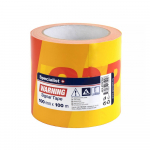 SPECIALIST+ "STOP" lint, 100 mm x 100 m, punane/kollane