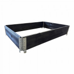 Puidust k&otilde;rgendatud peenar Klasika Garden, v&auml;rvitud, 120 x 80 x 19,5 x 2 cm