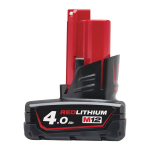 Aku MILWAUKEE M12 B4, 12V, 4Ah, 4932430065