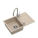 Graniitvalamu Quadron Prime Flexi SDR6844BE_3323503BE painduva segisti ja dosaatoriga, liivakarva