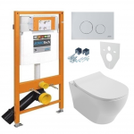 WC komplekt WERIT SWITCH Iseva Soluzione II Rimless, 174-91102700-00+Felder+10MY02002+40H40200I