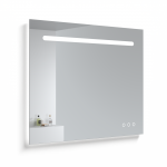 Peegel KAME SMART, LED valgustusega, USB &uuml;hendusega, Bluetoothiga, 100 cm, MR-R04/100-80/TECH
