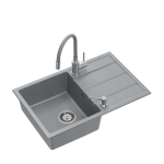 Graniitvalamu Quadron Prime Flexi SDR6844SZ_3323503GR painduva segisti ja dosaatoriga, hall