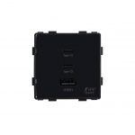 Feelspot kiirlaadimispesa USB+C+C portidega, 65W, must