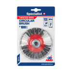 Keerutatud traadiga lihvketas, 100 mm, M14, SPECIALIST +