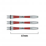 Noolte varred Winmau Triad Aluminium Shafts intermediate, punane