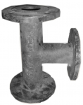 &Auml;&auml;rikuga T-liitmik DN65