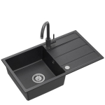 Graniitvalamu Quadron Ultra Plus SDR7744CZ_3623500_BL fikseeritud segistiga, must