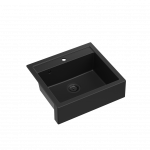 Valamu Quadron BILL 110 HCQB6054U7_BLM, must (ruumis&auml;&auml;stliku sifooniga)