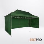 Kaubandusliku telgi katus ja seinad (4 tk) komplekt 3x6 Roheline Zeltpro PROFRAME