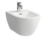 Seinale riputatav bidee Laufen PRO X, H8308600003021, valge 000, 1 auk segisti jaoks keskel, ilma k&uuml;lgmiste vee sisselaskeavadeta