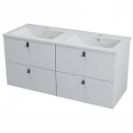 Vannitoa kapp kahekordse kraanikausiga Sapho Mitra 120x46cm