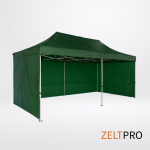 Turutelgi katus ja seinad (4-osaline komplekt) 3x6 Roheline Zeltpro TITAN