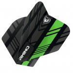 Noole lennusuled Winmau Rhino must ja roheline