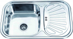 Roostevabast terasest kraanikauss D7549P 750x490 0.6 DECOR parem sifooniga