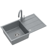 Graniitvalamu Quadron Ultra Plus SDR7744SZ_3623500_GR fikseeritud segistiga, hall