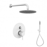 Peidetud du&scaron;is&uuml;steem Paffoni Light, LIG015BO+ZDUP094BO+ZSOF034BO+ZSOF074BO, valge matt