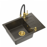 Valamu koos segisti ja jaoturiga Quadron ART JOHNNY 116 (60x44x18,5), ARTJ6044G1BP_3323503PVDG1_D