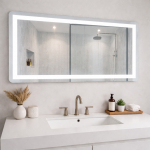 FS612 LED SMART peegel uduvastase funktsiooni, kella ja termomeetriga