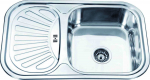 Roostevabast terasest valamu D7549P 750x490 0.6 DECOR vasak sifooniga