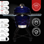 Grill KAMADOCLUB PRO 2 PREMIUM+, sinine