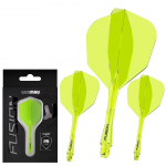 Integreeritud noole varre ja lennu s&uuml;steem Winmau Fusion Integrated Flight Shaft 6 Intermediate Yellow