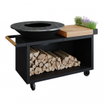V&auml;ligrill OFYR ISLAND BLACK 100-100 PRO Teak Wood