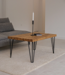 Tammepuidust kohvilaud Bold Frame NEW YORK 2, peitsitud tamm, 120 cm