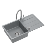 Graniitvalamu Quadron Ultra Flexi SDR7744SZ_3323503GR painduva segisti ja dosaatoriga, hall