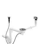 Automatic waste and overflow set for single bowl Hansgrohe D14-11, 43931800