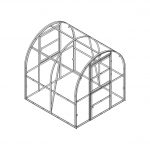 Kasvuhoone karkass KLASIKA SLIM 2x2m (4 kV.m.), 200200S