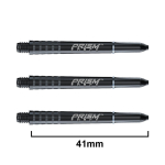 Winmau Prism Force noolevarred, mustad, keskmine pikkus (Intermediate)