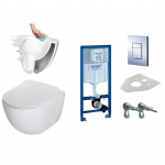 Peidetud WC komplekt Grohe 38772001 + Deante Peonia Rimless