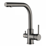 Filtri&uuml;hendusega valamusegisti Aquasanita 2663L grafiit (PVD) T