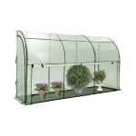 Seinale toetuv kasvuhoone, PE, 2 m2, 2x2 m, roheline